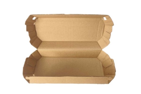 How does a hamburger box improve the convenience of takeout?